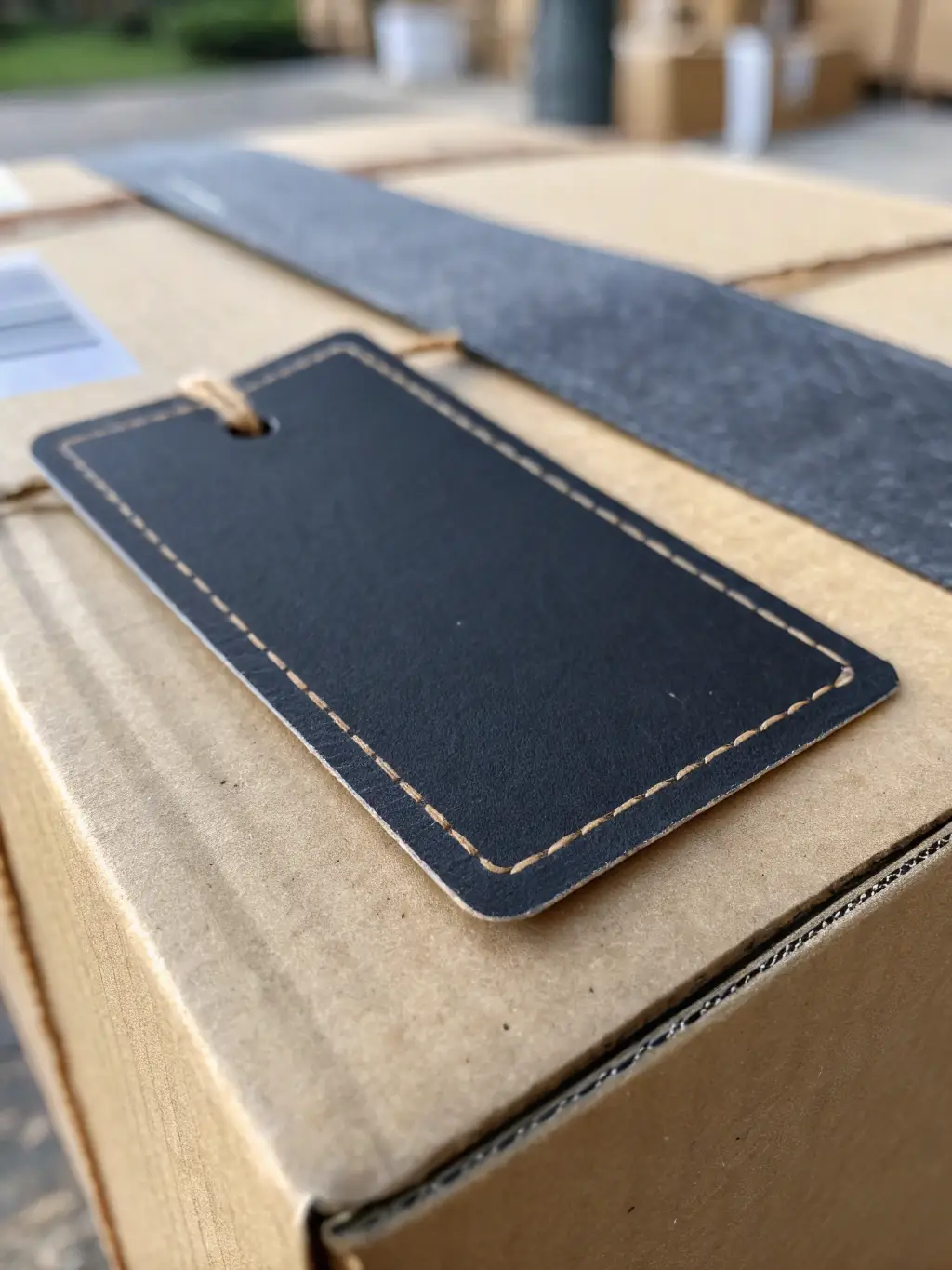 A photograph of a securely packaged box being dropped without damage, illustrating the protective benefits of EMPAQUETRON's packaging solutions.