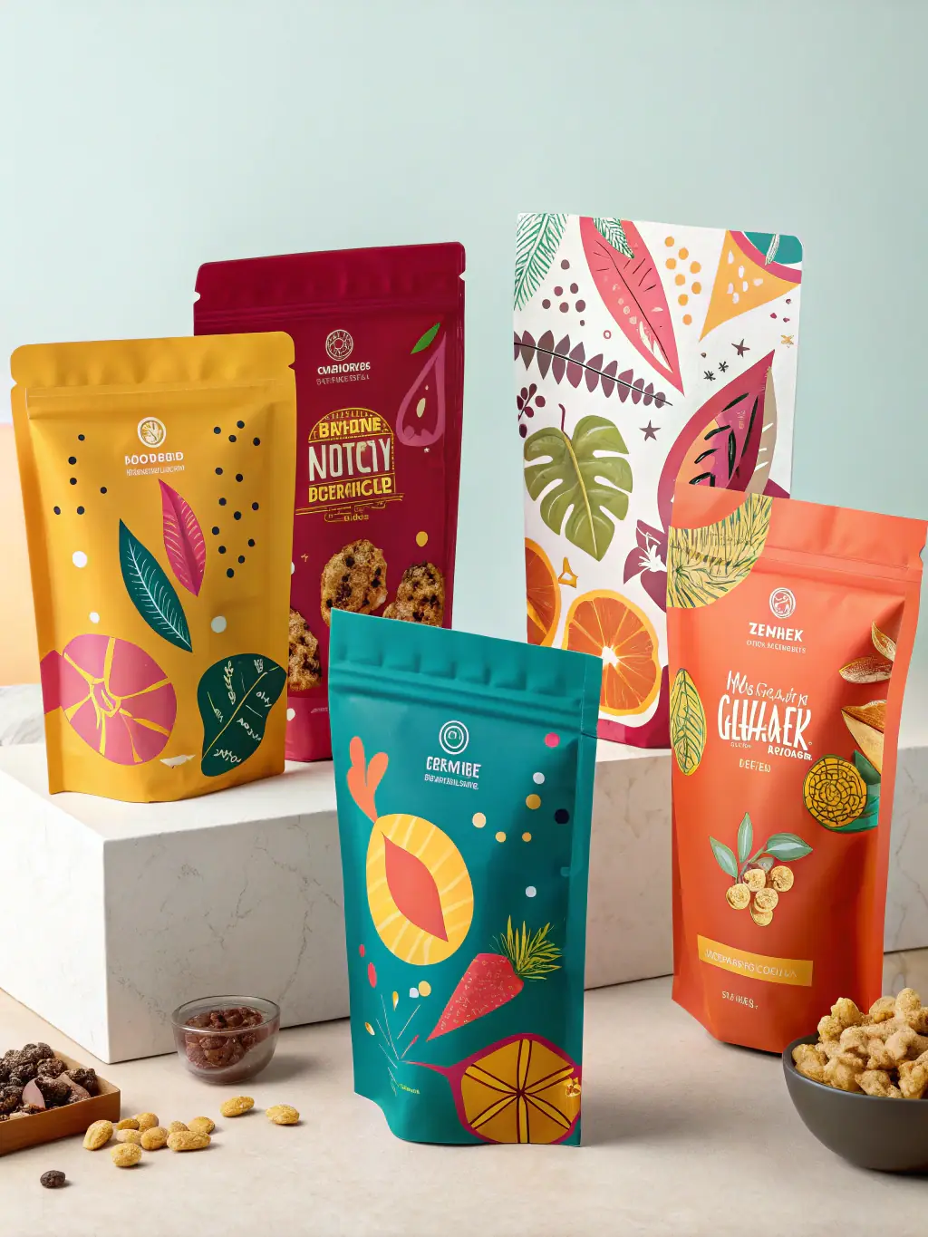 An image showing a variety of customized packaging options, including branded boxes and specialized containers, demonstrating EMPAQUETRON's customization capabilities.